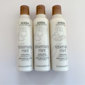 Aveda Rosemary Mint Body Lotion 6.7oz/200ml×3 New